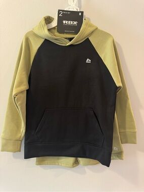 RBX Boys Cotton Hooded Pullover Shirt & Short Pants Size 8 NWT